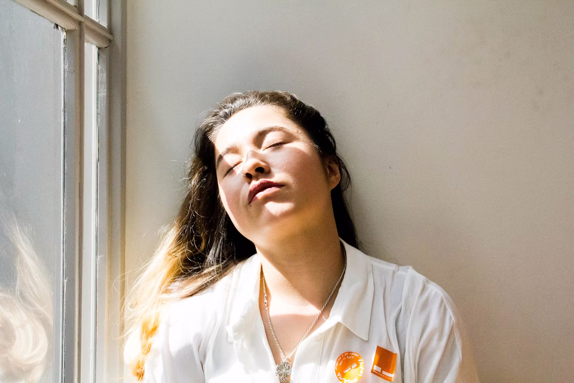 Photo d'une femme fatiguée'